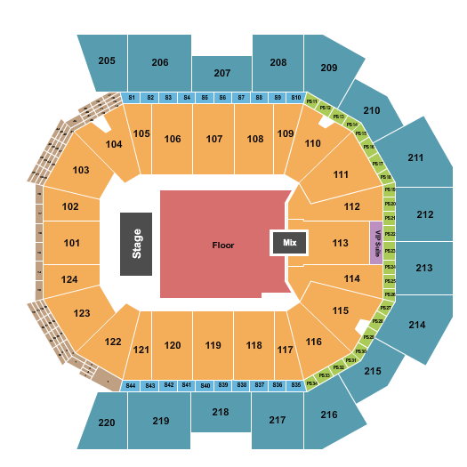 Moody Center ATX Linkin Park Seating Chart